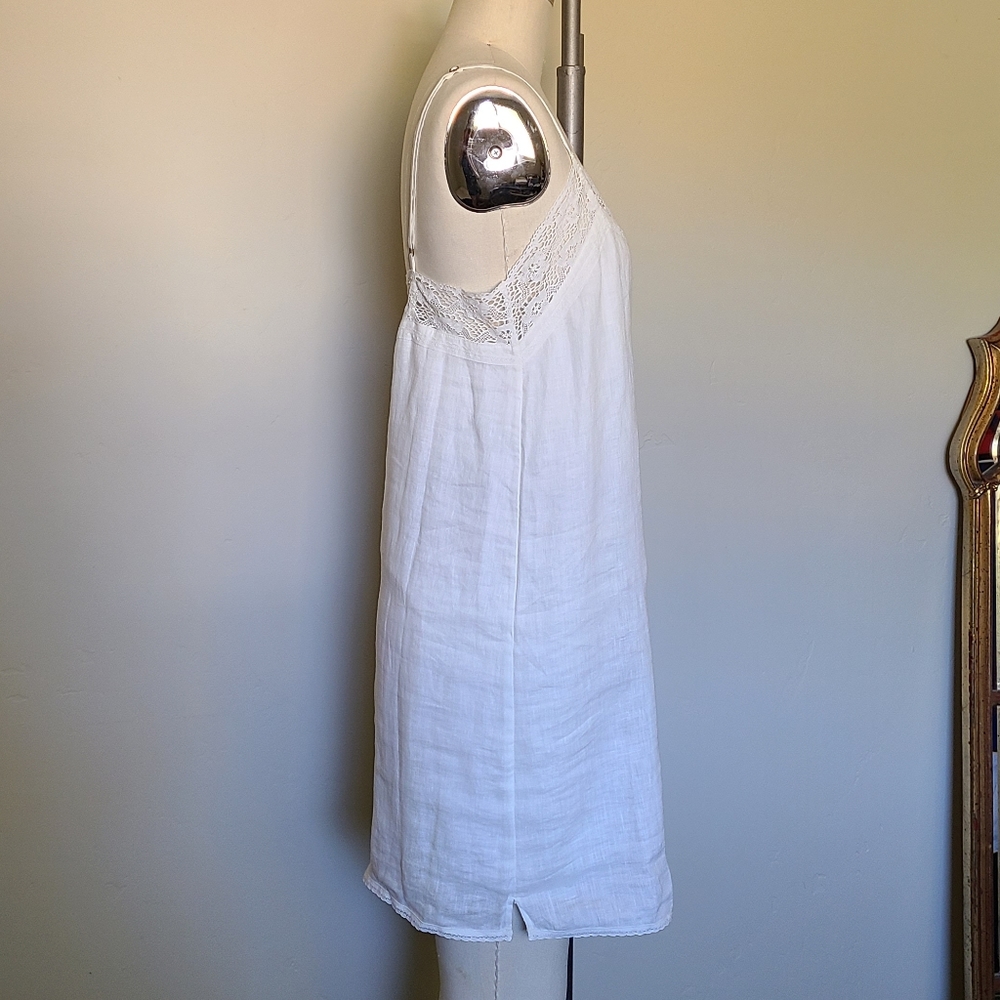 SWAPPED NWT Basic Linen Slip in White - Picture 4 of 13